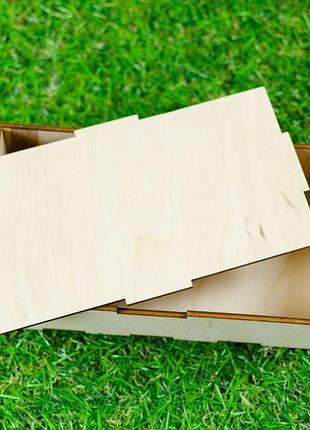 Коробка з фанери з накидною кришкою 23х11х5см 3мм