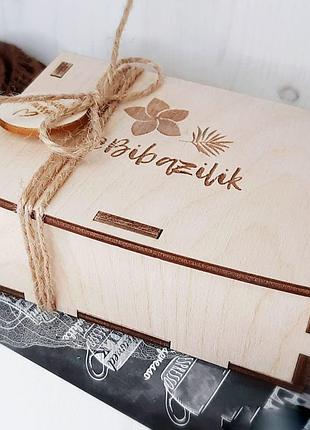 Коробка з фанери з накидною кришкою 10х10х10 3мм