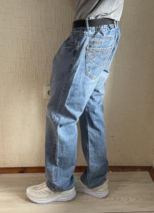 Реп джинсы billabong с вышивкой голубые широкие sk8 ecko dickies y2k2 фото