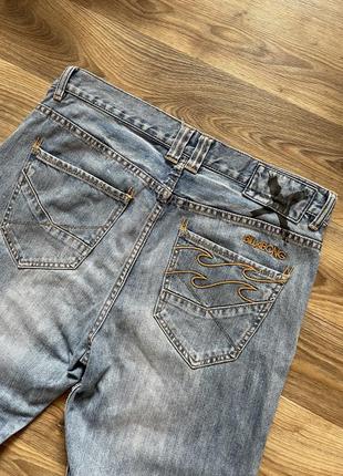 Реп джинсы billabong с вышивкой голубые широкие sk8 ecko dickies y2k8 фото