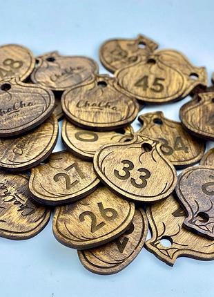 Номерки для гардеробу 5см