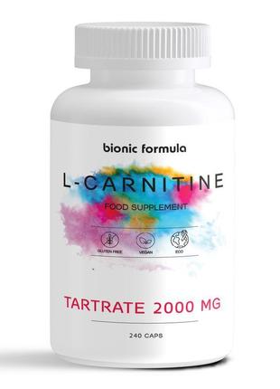 Л - карнітин натуральний жироспалювач 2000 мг. bionic forma 24...