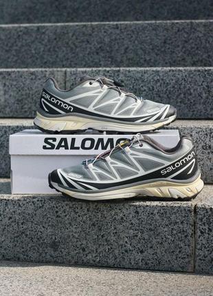 Мужские кроссовки серые salomon xt-6 advanced7 фото