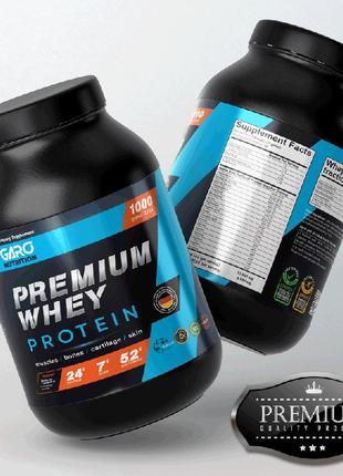 Сироватковий протеїн premium whey 1000 / garo nutrition (полун...