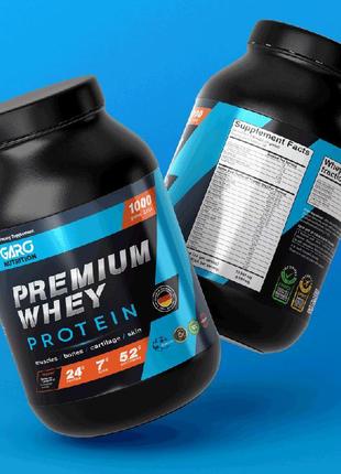 Сироватковий протеїн premium whey 1000 / garo nutrition (полун...