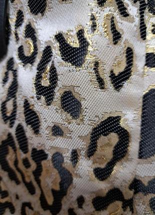 Святкове плаття , принт леопард золотистий5 фото