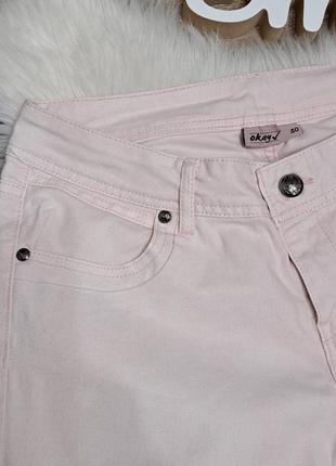 Рожеві укорочені джинси2 фото