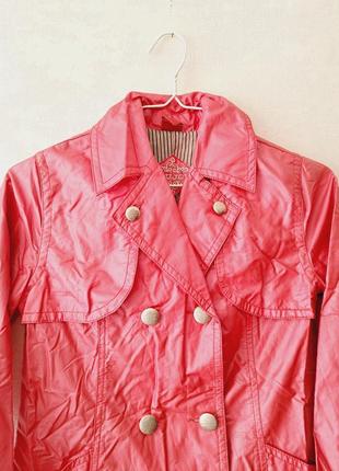 Рожева куртка плащ2 фото