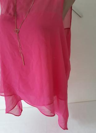 Рожева літальна блуза асиметрія2 фото