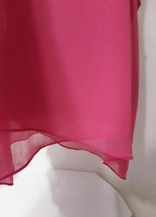 Рожева блузка асиметрія2 фото