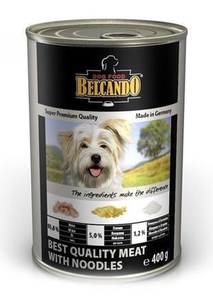 Консерви для собак belcando quality "meat with noodles" м'ясо з локшиною 800 г