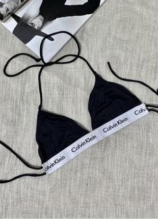 Calvin klein крутой черный верх от купальника на завязке2 фото