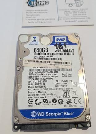 Не робочий жорсткий диск на запчастини 640 gb western digital ...