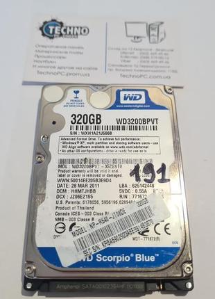 Не робочий жорсткий диск на запчастини 320 gb western digital ...