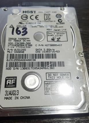 Жорсткий диск 500gb hitachi hgst hdd для ноутбука 2.5 тонкий 7...