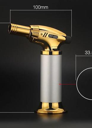 Газовий пальник запальничка з турбо полум'ям topincn no20582 фото