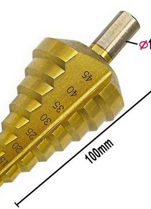 Ступінчасте свердло 10-45 мм binoax №566