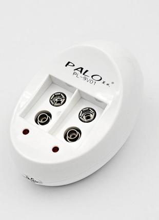 Зарядка для акумуляторів на 2 шт крона 9 в palo №547