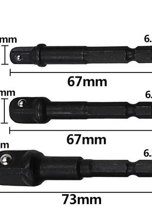 Набір адаптерів шестигранників для інструменту №4044 фото