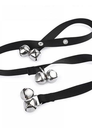Іграшка для собак нейлонові стрічки з дзвіночками для привчання собак до вигулу, 85*2,5см6 фото
