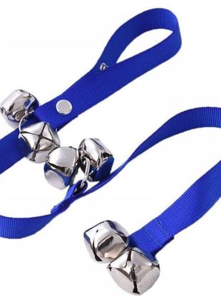 Іграшка для собак нейлонові стрічки з дзвіночками для привчання собак до вигулу, 85*2,5см5 фото