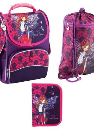 Ранець, сумка для взуття, пенал kite winx fairy couture 501