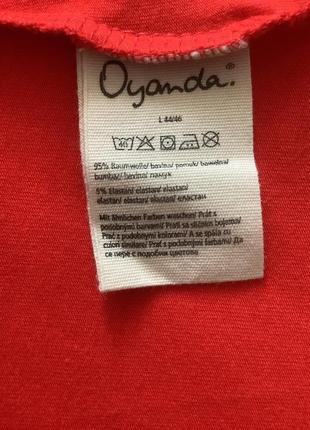 Красный лонгслив футболка с принтом oyanda p.l3 фото