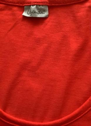 Червоний лонгслив футболка з принтом oyanda p.l2 фото