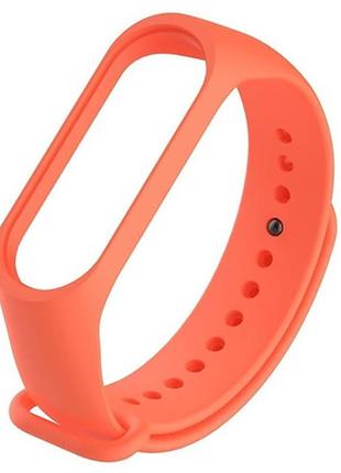 Ремешок colored strap для xiaomi mi band 3 / 4 оранжевый (hub_...