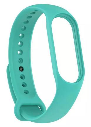 Ремешок silicone sport band xiaomi mi band 5 / 6 / 7 teal green1 фото