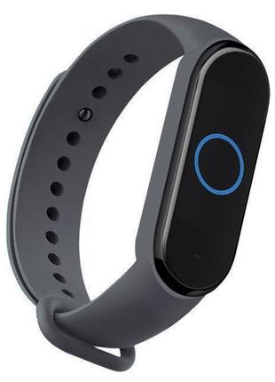 Ремешок colored strap для xiaomi mi band 3 / 4 тёмно-серый2 фото