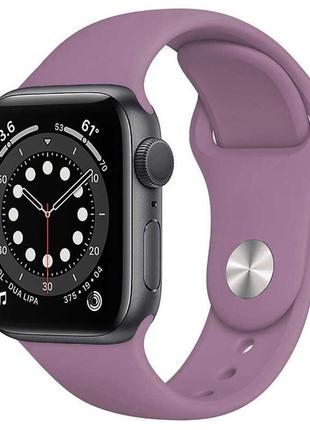 Ремінець silicone band apple watch 42 / 44 mm s / m lilac