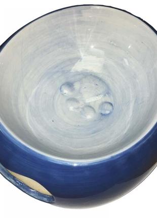 Керамическая миска для собак и кошек trixie "лапка" синий 0,7л/23см1 фото