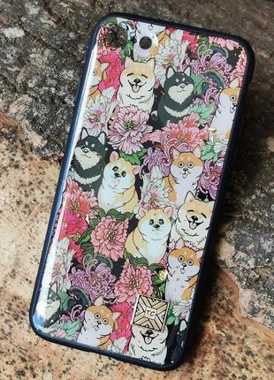 Чехол epoxy case для apple iphone 7 / 8 / se 2020 dogs