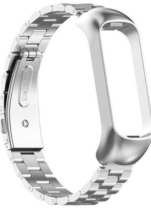 Ремешок mijobs steel strap samsung galaxy fit2 sm-r220 silver