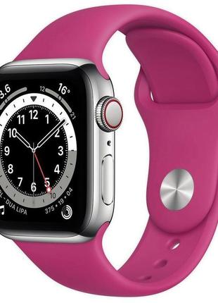 Ремінець silicone band apple watch 42 / 44 mm s / m fuchsia