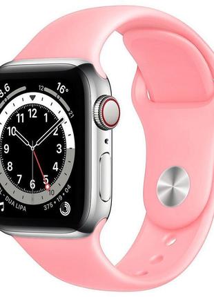 Ремінець silicone band apple watch 42 / 44 mm s / m pink