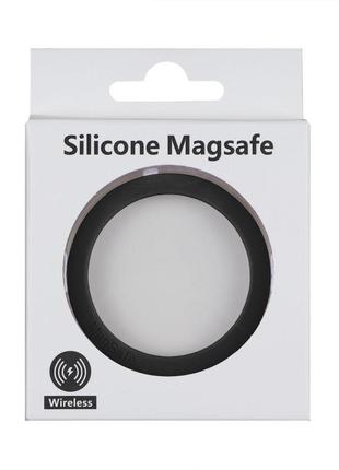 Магнітне кільце пластина wuw silicone magsafe 0.6 мм iphone 12...3 фото