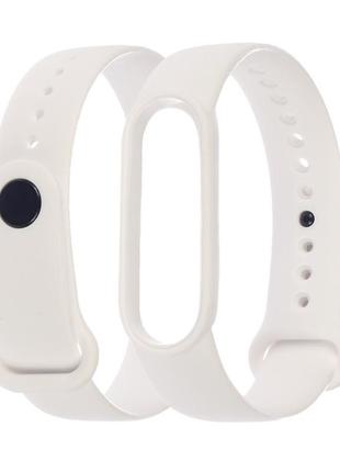 Ремінець силіконовий anchor для xiaomi mi band 4/ band 3 білий