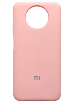 Чехол silicone case xiaomi redmi note 9t light pink