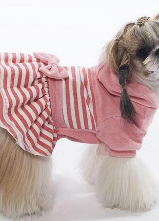 Плаття для собак is pet "махрове" рожевий