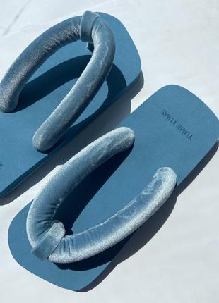 Сандалии yume yume suki sandal blue velvet