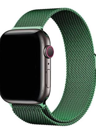 Ремінець milanese loop strap apple watch 38 / 40 mm dark green