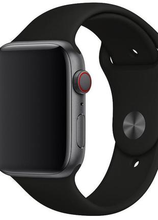 Ремінець silicone band apple watch 42 / 44 mm m / l black