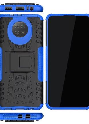 Чехол armor case xiaomi redmi note 9 5g / note 9t 5g blue3 фото