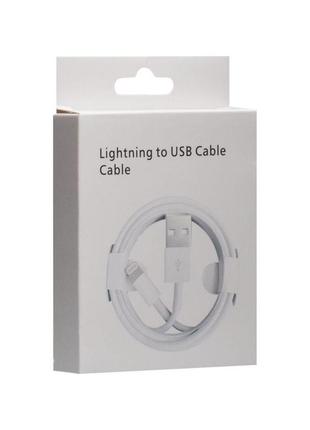 Кабель onyx cable with packing usb — lightning 2 m білий2 фото