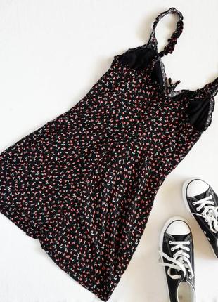 Сарафан сукня в квітковий принт pull&bear5 фото