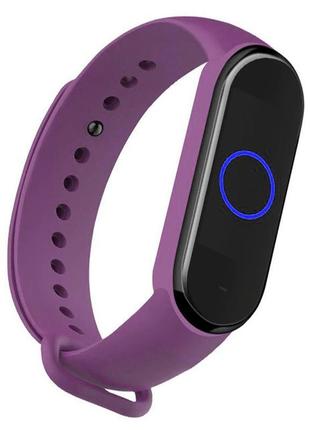 Ремешок colored strap для xiaomi mi band 5 / 6 grape