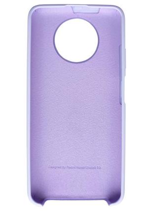 Чехол silicone case xiaomi redmi note 9t elegant purple2 фото