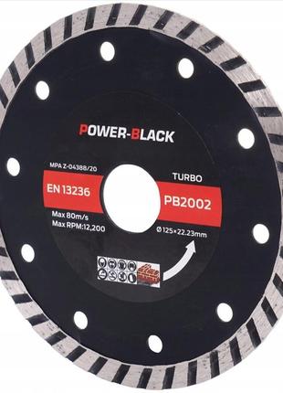 Круг,диск алмазный turbo 125*22.2*7.5мм pawer black